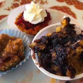 Whistle Stop Garden's Tea Room - Close up. They r all so good. Strawberry and bread pudding would be the faves. - Tea Rooms Near Me - Lutz, Florida Whistle Stop Garden's Tea Room - Close up. They r all so good. Strawberry and bread pudding would be the faves. - Tea Rooms Near Me - Lutz, Florida