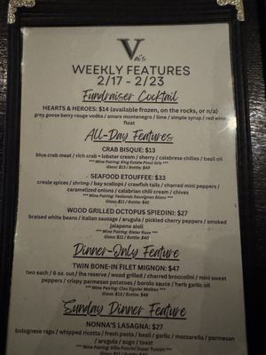 Menu photo 7 VAI's Italian Inspired- Kitchen + Bar Naperville, IL