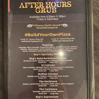 Rep's Place - After Hours Grub - Sports Bars Near Me - Rolling Meadows, Illinois