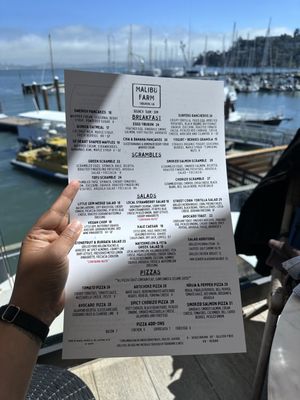 Menu photo 1 Malibu Farm Tiburon, CA