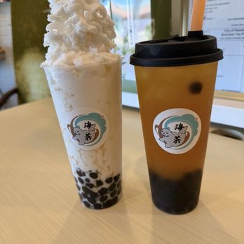 HaiCha - Coconut Smoothie and Mango Green Tea - Bubble Tea Near Me - Pasadena, California HaiCha - Coconut Smoothie and Mango Green Tea - Bubble Tea Near Me - Pasadena, California