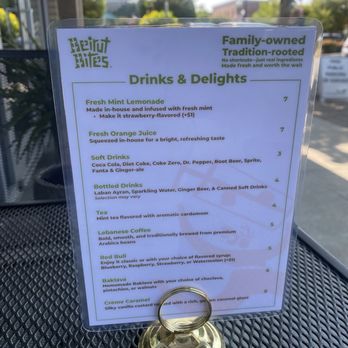 Beirut Bites - Drinks and desserts - Lebanese Near Me - University Place, Washington