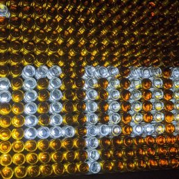 Made with bottles. Made with bottles.