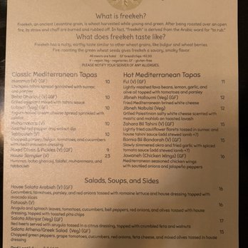 Freekeh - Menu - Middle Eastern Near Me - San Francisco, California Freekeh - Menu - Middle Eastern Near Me - San Francisco, California