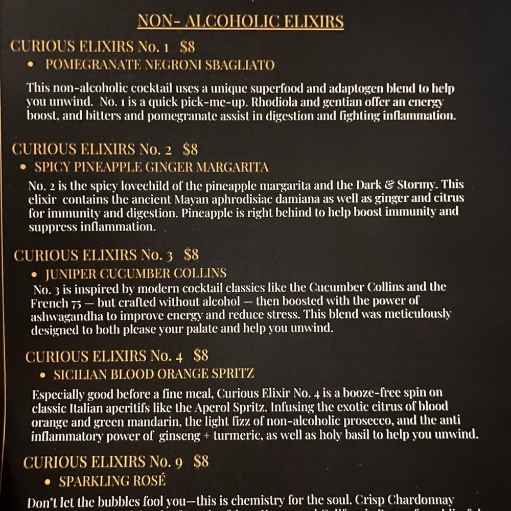 Vice And Virtue - Mocktails menu - Speakeasies Near Me - Youngstown, Ohio Vice And Virtue - Mocktails menu - Speakeasies Near Me - Youngstown, Ohio