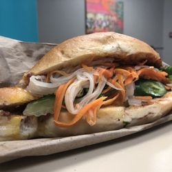 Bahn Mi & You - The grilled pork sandwich with the veggies!