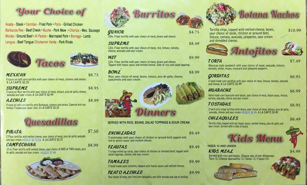 Menu photo 8 Alchile Mexican Grill West Bloomfield Township, MI Menu photo 8 Alchile Mexican Grill West Bloomfield Township, MI