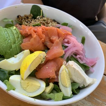 Healthy Being Cafe & Juicery - Smoked Salmon Salad - Juice Bars & Smoothies Near Me - Jackson, Wyoming Healthy Being Cafe & Juicery - Smoked Salmon Salad - Juice Bars & Smoothies Near Me - Jackson, Wyoming