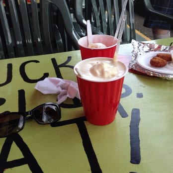 Shrimp Shack - Kona coffee float, strawberry guava float & crab cakes. - Seafood Near Me - Hauula, Hawaii Shrimp Shack - Kona coffee float, strawberry guava float & crab cakes. - Seafood Near Me - Hauula, Hawaii