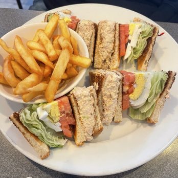 Blue Angel Diner - Tuna Fish Salad Triple Decker Club Sandwich - Diners Near Me - Plainview, New York