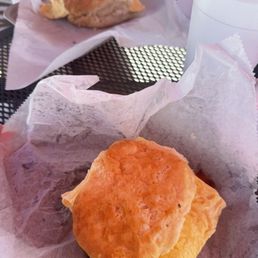 Biscuit with egg and bacon Biscuit with egg and bacon