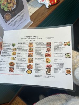 Menu photo 2 Fusion Fare Restaurant Santa Cruz, CA