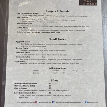 The Cave - New Menu - Wine Bars Near Me - Ventura, California The Cave - New Menu - Wine Bars Near Me - Ventura, California