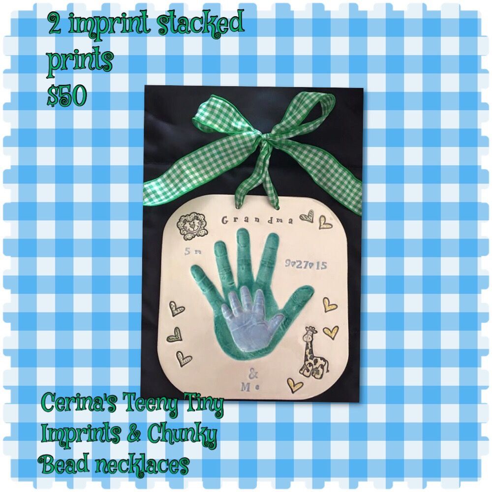 Cerina's Teeny Tiny Imprints and Chunky Bead Necklaces Logo