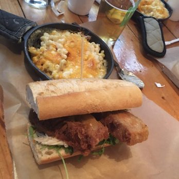 The Station - skillet Mac n' cheese and bahn mi sandwich. - Salad Near Me - Raleigh, North Carolina The Station - skillet Mac n' cheese and bahn mi sandwich. - Salad Near Me - Raleigh, North Carolina