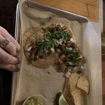 Four Corners Brewing - Chicken fajita tacos - Breweries Near Me - Dallas, Texas