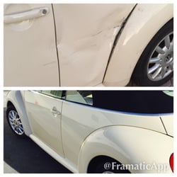 Royal Coach Body Shop - Before and after.