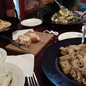Zeppolli's - Veal Marsala on the side with complementary bread. - Salad Near Me - Blacksburg, Virginia