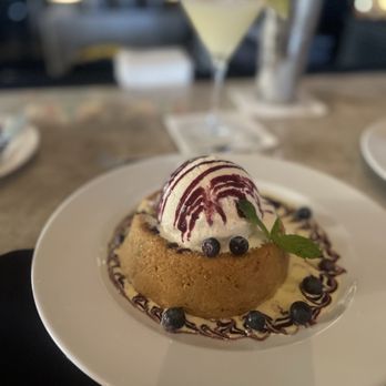 Mastro's Ocean Club - Lemon Blueberry Butter Cake - Seafood Near Me - Irvine, California Mastro's Ocean Club - Lemon Blueberry Butter Cake - Seafood Near Me - Irvine, California