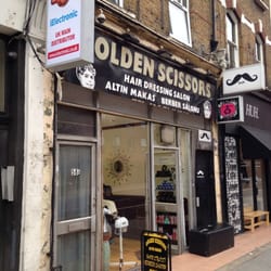 Golden Scissors - Shop front