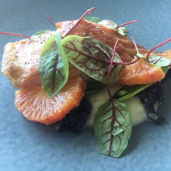 Restaurant 917 - Wild salmon - rainbow cauliflower, sugar snap peas, citrus butter - New American Near Me - Carson, California