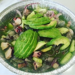 Mariscos El Muchacho Alegre - Aguachile de camaron con pulpo $20