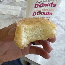 Glazed donut holes $3 a dozen