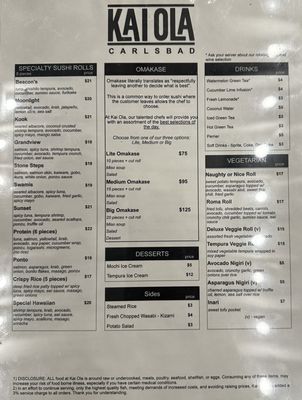 KAI OLA SUSHI | CARLSBAD - Updated February 2026 - 113 Photos & 99