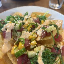 Tuna poke nachos Tuna poke nachos