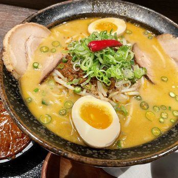 Ramen Isshin - Red Dragon + Mega Death sauce to the side - Ramen Near Me - Toronto, Ontario Ramen Isshin - Red Dragon + Mega Death sauce to the side - Ramen Near Me - Toronto, Ontario
