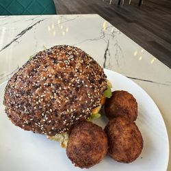 Grace Coffee - The Everything Croissant with vegetable medley