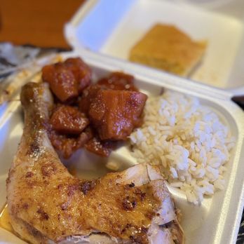 Mama Nem Southern Kitchen - Baked Chicken, Yams and rice - Southern Near Me - Birmingham, Alabama Mama Nem Southern Kitchen - Baked Chicken, Yams and rice - Southern Near Me - Birmingham, Alabama