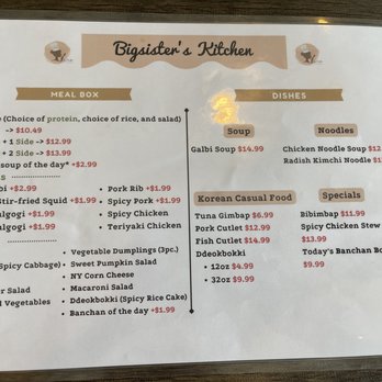 Big Sister's Kitchen - Menu - Barbeque Near Me - Duluth, Georgia
