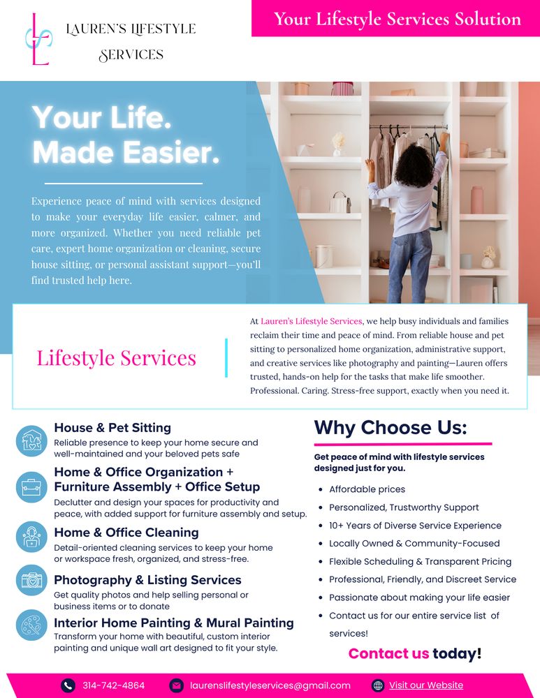 Lauren’s Lifestyle Services - pet boarding facility in Saint Louis, MO