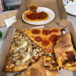 a pizza in a pizza box a pizza in a pizza box