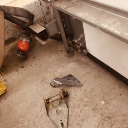 Broken parts.