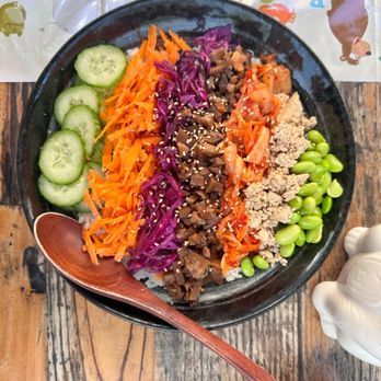Spinning Bones - Rainbow rice - New American Near Me - Alameda, California
