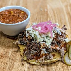 Mickey’s BBQ - Appalachian Taco with Brunswick Stew