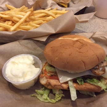 Boulder Pit Stop - Mushroom Swiss time, the mayo is for the fries. - American Near Me - Boulder City, Nevada Boulder Pit Stop - Mushroom Swiss time, the mayo is for the fries. - American Near Me - Boulder City, Nevada