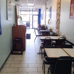 Eat Greek - From The Back Looking Forward.  Seats About 20 Or So?