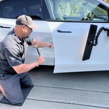 Dent Erasers - Brian working his magic. - Mobile Dent Repair Near Me - Concord, California Dent Erasers - Brian working his magic. - Mobile Dent Repair Near Me - Concord, California