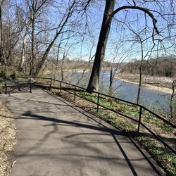 Bike path along River