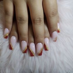 Rose Nails & Spa - Dip powder with design