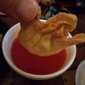 Weng's Kitchen - Crab Rangoon and their homemade sweet and sour sauce. - Chinese Near Me - Farmington, Minnesota Weng's Kitchen - Crab Rangoon and their homemade sweet and sour sauce. - Chinese Near Me - Farmington, Minnesota