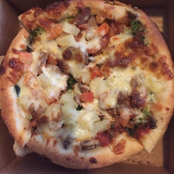 Pizza House - Small size of Chicago deep dish, 7 toppings, I can't eat a pizza without pineapple on it lol - Pizza Near Me - Ann Arbor, Michigan Pizza House - Small size of Chicago deep dish, 7 toppings, I can't eat a pizza without pineapple on it lol - Pizza Near Me - Ann Arbor, Michigan