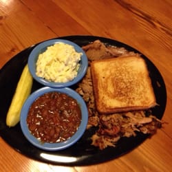 Dempsey's BBQ - Couric and brisket