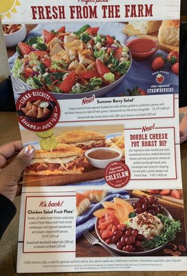 Menu photo 1 Bob Evans Upper Sandusky, OH