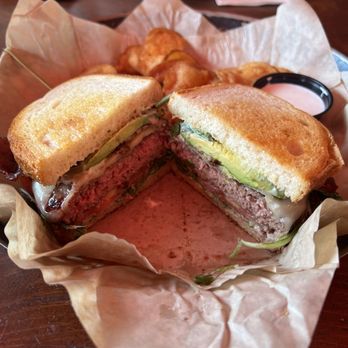 Cin Cin Burger BAR - Grilled Cotton Club with chips - Burgers Near Me - Winston-Salem, North Carolina Cin Cin Burger BAR - Grilled Cotton Club with chips - Burgers Near Me - Winston-Salem, North Carolina