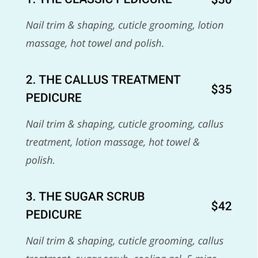 It states specifically "lotion massage"