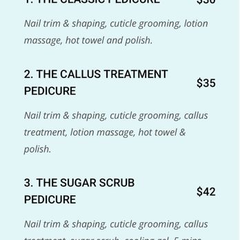Paris Nails and Spa - It states specifically "lotion massage" - Nail Salons Near Me - Rancho Cucamonga, California